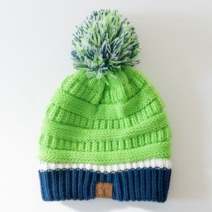 NWOT C.C Exclusive Blue and Green Beanie